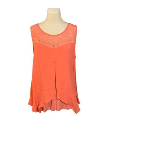 AB Studio Layered Eyelet Lace Tank Top - Picture 8 of 8